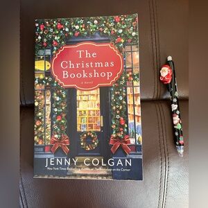 The Christmas Bookshop Novel and Santa pen